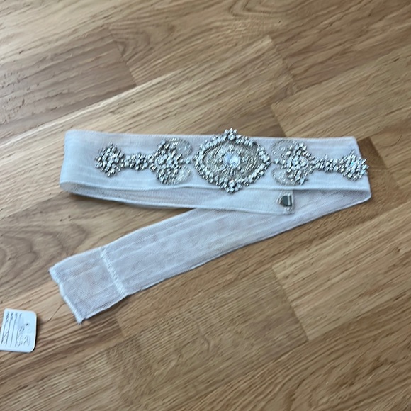 New erin cole bridal embellished mesh organza belt main image 5